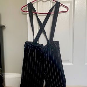 Forever 21 Black Overalls